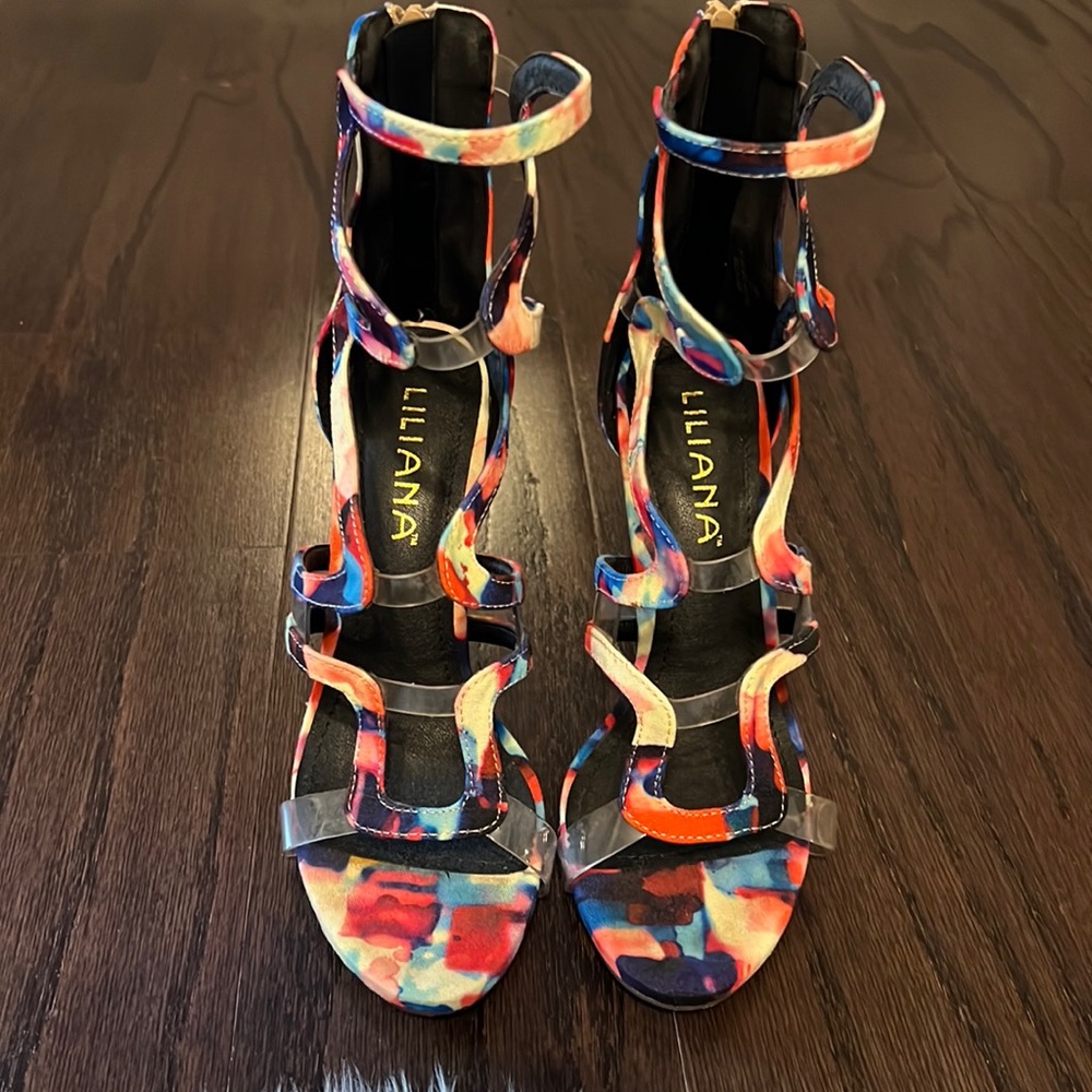 MULTICOLORED LILIANA HEELS
